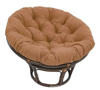 Générique Coussin De Chaise Papasan, Coussin De Siège Imperméable pour Papasan, Coussin De Sol Rond Et épais, Coussin De Remplacement pour Chaise Suspendue, Jardin Extérieur,café,60 * 60cm