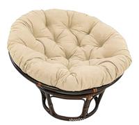 Générique Coussin De Chaise Papasan, Coussin De Siège Imperméable pour Papasan, Coussin De Sol Rond Et épais, Coussin De Remplacement pour Chaise Suspendue, Jardin Extérieur,Kaki,90 * 90cm