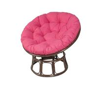 Générique Coussin De Chaise Papasan, Coussin De Siège Imperméable pour Papasan, Coussin De Sol Rond Et épais, Coussin De Remplacement pour Chaise Suspendue, Jardin Extérieur,Rose,130 * 130cm