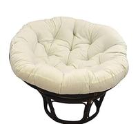 Générique Coussin De Chaise Papasan Extérieur, Coussin De Chaise Suspendue Imperméable Coussin De Siège Rond, Coussin De Chaise Confortable Coussin De Siège Amovible, Jardin,Cream,90cm