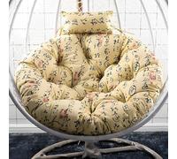 Générique Coussin de Chaise Pivotante Coussin de Chaise Suspendu de Patio Doux pour Extérieur et Intérieur Panier Suspendu Mobilier d'Intérieur et D'extérieur Doux Inclinable,B,105cm