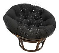 Générique Coussin de Chaise Suspendue de Jardin Multifonctionnel D'assise Rond pour Extérieur/Intérieur Balancelle Suspendue en Polyrotin/Rotin Canapé de Salon,Noir,70 * 70cm