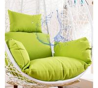 Générique Coussin de Chaise Suspendue D'extérieur, Coussin D'assise Imperméable pour Chaise Balancelle Suspendue avec Housse Zippée Amovible pour Jardin Terrasse Balcon et Chaise À Bascule,Vert