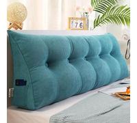 Générique Coussin de Lecture Triangulaire Support Lombaire Gros Oreiller Cale Dos Tête de lit Rembourré Multifonctionnel pour Canapé, Coussin en Coin Uni, Coussin de Lecture, Dossier de Taille(AA)