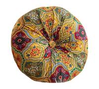 Générique Coussin de Méditation Pouf Tapis de Sol Tabouret de Canapé Coussin pour Siège en Coton Lin Léger Portable Fonction Polyvalente pour Salon Chambres Bur, Or