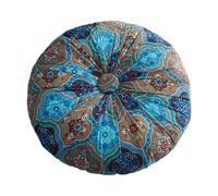 Générique Coussin de Méditation Pouf Tapis de Sol Tabouret de Canapé Coussin pour Siège en Coton Lin Léger Portable Fonction Polyvalente pour Salon Chambres Bur, Bleu