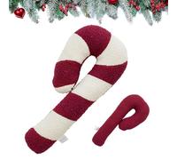 Générique Coussin De Noël en Forme De Canne À Sucre d'orge, Canne Bonbons De Noel Peluche De 23 X 52cm, Douce, Idéal pour Les Câlins Et Les Jeux, Excellente Idée Cadeau pour Petits Et Grands.