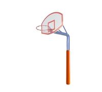 Générique Coussin De Panier Basket, Amovible Et Robuste, Cylindrique Souple, for Éviter Les Collisions,for Écoles Maternelles Garages(Orange,Dia 22cm)