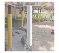 Générique Coussin De Panier Basket Cylindrique,Patch Souple Anti-Collision Extérieur Et Intérieur,for Parc D'attractions Maternelle(White,Dia 16.5cm)