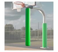 Générique Coussin De Panier De Basket Cylindrique, Coussinets Amovibles for Poteaux Extérieurs, Épaisseur 2 Cm, 1 Pièce, for Maternelle, Gymnase(Green,Dia 22cm)