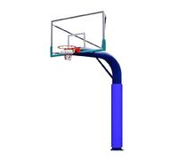 Générique Coussin De Poteau De Basket-Ball De 180 Cm De Hauteur, Coussinets De Poteau Ronds Enveloppants, Rembourrage De Poteau De Parking Toutes Saisons(Blue,Dia 16.5cm/6.5in)