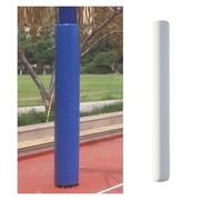 Générique Coussin De Poteau De Basket-Ball Toutes Saisons, Coussinets De Poteau Ronds Enveloppants, Rembourrage De Poteau De Parking Portable, Assemblage Facile(White,Dia 11.4cm/4.5in)
