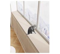 Générique Coussin de Rebord de fenêtre, Tapis de Protection Absorbant et imperméable for Plantes, Chat ou Chien, Doublure de fenêtre en Baie for la Maison(Beige,3.93x78.74in/10x200cm)