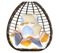 Générique Coussin De Rechange Amovible avec Fermeture Éclair pour Fauteuil Suspendu « Œuf » - Idéal pour Hamacs, Balancelles De Terrasse Et Mobilier en Rotin (Fauteuil Non Inclus)