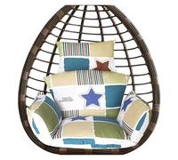 Générique Coussin De Rechange Amovible avec Fermeture Éclair pour Fauteuil Suspendu « Œuf » - Idéal pour Hamacs, Balancelles De Terrasse Et Mobilier en Rotin (Fauteuil Non Inclus)