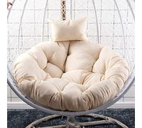 Générique Coussin de Rechange en papasan Lavable pour balancelle à Suspendre, idéal pour terrasse et Cour, Utilisation en intérieur/extérieur, Couleur Unie
