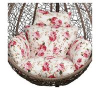 Générique Coussin de Remplacement Doux pour Fauteuil Suspendu « œuf » ou Panier, avec appuie-tête - pour Usage intérieur et extérieur, Maison et Jardin (Fauteuil Non Inclus)