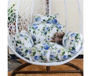 Générique Coussin De Remplacement Moelleux pour Fauteuil Suspendu (Egg Chair) avec Appui-tête - Coussin De Siège pour Balancelle Et Panier Suspendu (Fauteuil Non Inclus)