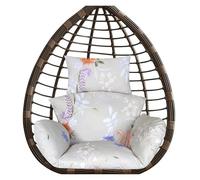 Générique Coussin De Remplacement pour Fauteuil Suspendu « Œuf » (Rembourrage en Coton PP) avec Appui-tête - Coussin pour Balancelle-Panier (intérieur/extérieur) - (Fauteuil Non Inclus)