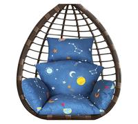 Générique Coussin De Remplacement pour Fauteuil Suspendu « Œuf » (Rembourrage en Coton PP) avec Appui-tête - Coussin pour Balancelle-Panier (intérieur/extérieur) - (Fauteuil Non Inclus)