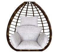 Générique Coussin De Remplacement pour Fauteuil Suspendu « Œuf » (Rembourrage en Coton PP) avec Appui-tête - Coussin pour Balancelle-Panier (intérieur/extérieur) - (Fauteuil Non Inclus)