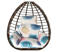 Générique Coussin De Remplacement pour Fauteuil Suspendu « Œuf » (Rembourrage en Coton PP) avec Appui-tête - Coussin pour Balancelle-Panier (intérieur/extérieur) - (Fauteuil Non Inclus)