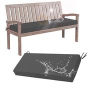 Générique Coussin De Siège De Rechange Imperméable pour Banc De Jardin, pour Banquette épaisseur 2 Pouces, Balancelle De Terrasse avec Attaches Et Fermeture éclair Dissimulée,Dark Gray,59x18x3in