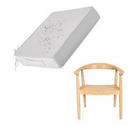 Générique Coussin De Siège pour Chaise D'extérieur Imperméable,Épaisseur 3/5/8/10cm,Coussin De Jardin Antidérapante Galette De Sol Rehausseur De Siège pour Cuisine Et Terrasse,Light Gray,48x48x5cm