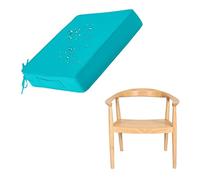 Générique Coussin De Siège pour Chaise D'extérieur Imperméable,Épaisseur 3/5/8/10cm,Coussin De Jardin Antidérapante Galette De Sol Rehausseur De Siège pour Cuisine Et Terrasse,Lake Blue,35x35x5cm