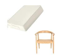 Générique Coussin De Siège pour Chaise D'extérieur Imperméable,Épaisseur 3/5/8/10cm,Coussin De Jardin Antidérapante Galette De Sol Rehausseur De Siège pour Cuisine Et Terrasse,Cream,48x48x3cm