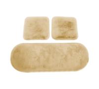 Générique Coussin De Siège pour Voiture - 3 Pièces Housse Auto en Peluche Douce pour Siège Et Arrière - Coussin de Conduite | pour Voiture Camion Véhicule Confort Hiver Noël Voyage Long Trajet Assis