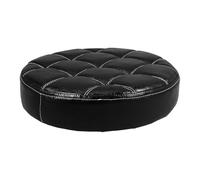 Générique Coussin de siège Rond pour Tabouret de Bar, Couvercle en Cuir PU, Haut de siège, Accessoires de Bar à Barre Remplacement Lourds pour Le Salon de Spa, Noir