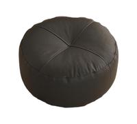 Générique Coussin de Sol, Coussin de Chaise, Pouf Carré Rembourré en Cuir PU avec Une Finition Douce et, Idéal pour La Méditation, Le Salon Ou La, Noir