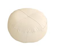 Générique Coussin de Sol, Coussin de Chaise, Pouf Carré Rembourré en Cuir PU avec Une Finition Douce et, Idéal pour La Méditation, Le Salon Ou La, Blanc cassé