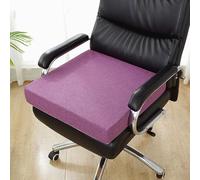 Générique Coussin de Sol Extérieur, Coussin D'assise pour Rehausseur Coussin de Banc Extra Épais Personnes Âgées Housse Lavable avec Coussin D'assise Antidérapant Chaise de Jardin,Violet,50x50x5cm