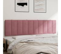 Générique Coussin de Tête de Lit, Coussin Dossier 180 cm en Velours Rose Rembourrage Mousse, Confort et Soutien Installation Murale Polyvalente pour Lit et Chambre