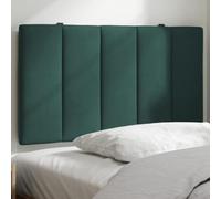 Générique Coussin de Tête de Lit, Coussin Dossier 80 cm en Velours Vert foncé Rembourrage Mousse, Confort et Soutien Installation Murale Polyvalente pour Lit et Chambre