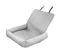 Générique Coussin de Voiture Multifonctionnel et Portable pour Chien avec Boîte de Transport pour Les Longs Trajets, Gris Clair