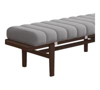 Générique Coussin D'intérieur pour Banc 120x40 100x35 80x40 150x40,4,5cm D'épaisseur Coussin De Banquette Rectangulaire Antidérapant pour Les Baies Vitrées,Fauteuils,Terrasses,Gris,35x75cm