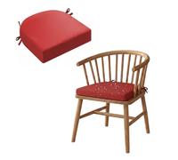 Générique Coussin en Forme De U Imperméable Extérieur, Coussin D'assise Semi 5/8cm Circulaire Antidérapant, Galette De Siège pour Chaises De Bureau, Jardin, Fauteuils en Rotin,Rouge,40x40x8cm
