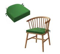 Générique Coussin en Forme De U Imperméable Extérieur, Coussin D'assise Semi 5/8cm Circulaire Antidérapant, Galette De Siège pour Chaises De Bureau, Jardin, Fauteuils en Rotin,Grass Green,43x40x8cm