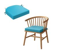 Générique Coussin en Forme De U Imperméable Extérieur, Coussin D'assise Semi 5/8cm Circulaire Antidérapant, Galette De Siège pour Chaises De Bureau, Jardin, Fauteuils en Rotin,Lake Blue,47x40x8cm