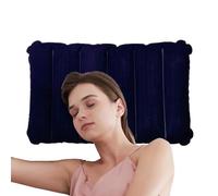 Générique Coussin Gonflable pour Siège - 25,4 x 40,6 cm Support Lombaire Portable,Coussin d'air pour Camping Randonnée,pour Dormir Randonnée Pêche Plage Pique-Nique Voyage Auto Maison Bureau