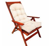 Générique Coussin Imperméable À Dossier Haut pour Chaise Adirondack, Galette De Remplacement Épaisse pour Fauteuil À Bascule avec Attaches, Coussin D'assise Intérieur/extérieur (Chaise Non Incluse)
