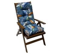 Générique Coussin Imperméable À Dossier Haut pour Chaise Adirondack, Galette De Remplacement Épaisse pour Fauteuil À Bascule avec Attaches, Coussin D'assise Intérieur/extérieur (Chaise Non Incluse)