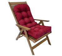 Générique Coussin Imperméable À Dossier Haut pour Chaise Adirondack, Galette De Remplacement Épaisse pour Fauteuil À Bascule avec Attaches, Coussin D'assise Intérieur/extérieur (Chaise Non Incluse)