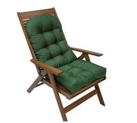 Générique Coussin Imperméable pour Fauteuil Adirondack & à Bascule, Coussin Capitonné Haut Dos avec Attaches Antidérapantes, Mobilier de Jardin Intérieur Extérieur (Fauteuil Non Inclus)