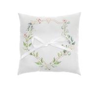 Générique Coussin Mariage ALLIANCES VÉGÉTAL 18X18CM Blanc