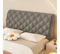 Générique Coussin matelassé de Style européen, épais et Moelleux, Extensible, Taille Standard Anti poussière pour décoration de la Chambre Gris foncé 120 cm (47 po)