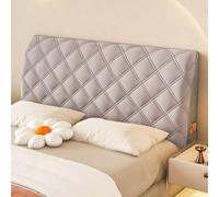 Générique Coussin matelassé de Style européen, épais et Moelleux, Extensible, Taille Standard Anti poussière pour décoration de la Chambre Gris français Jumeaux : 100 cm (39")